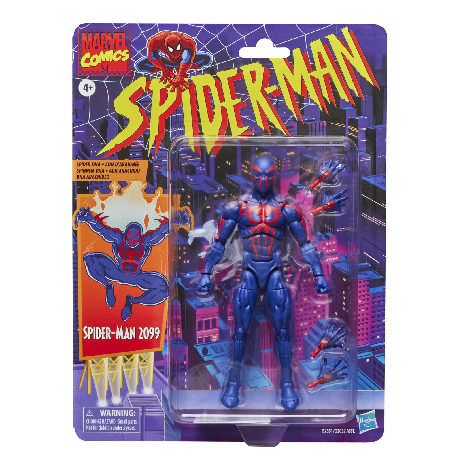 Marvel Legends Series Spider-Man 2099 Retro Cardback Comics Action Figure 9390₽