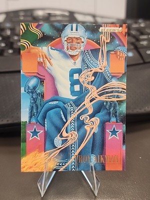 1994 Fleer ''King of The Hill'' Football Anthony Still #5 Troy Aikman 