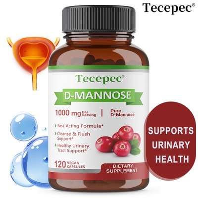 D-Mannose Vegan Capsules Potent Support Urinary Tract Health 30-120 Pill Non GMO