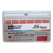 DiaDent MM MARKED Tapered .06 Dia-Pro ISO Gutta Percha Points 60/Box