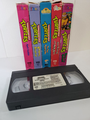 Lot Of 6 Teenage Mutant Ninja Turtle VHS Movie TMNT Vintage F.H.E. And More