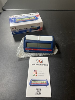 DGT North American Chess Clock Timer TESTED,  W/Box And Manual