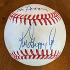 Ken Griffey Jr Sr Signed Autographed National League Baseball Ball JSA LOA