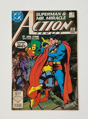 Action Comics #593 John Byrne SUPERMAN KISSING Oct 1987 Mr Miracle CONTROVERSIAL