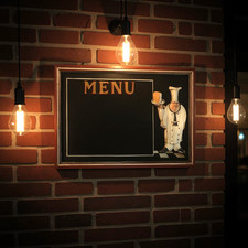 Chef Chalk Board Memo Menu for Kitchen Bistro Restaurant : 40 cm x 60 cm
