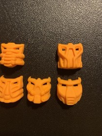 Lego Bionicle Gahlok Orange Krana Mask Set Of 7, Xa Za Vu Yo Ja Su Bo, #2 