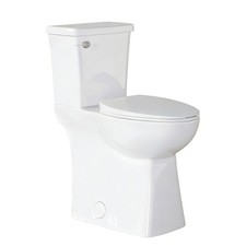 21 Extra Tall Toilet Soft-Close Seat Two-Piece Toilet for Bathroom 1.28GPF White