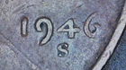 RARE 1946-S Lincoln Cent Inverted "S" mint mark