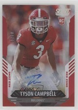2021 Score Rookies Red Zone Signatures 4/20 Tyson Campbell #394 Auto bp9