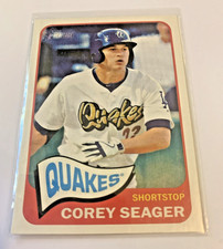 COREY SEAGER 2014 TOPPS HERITAGE MINOR LEAGUE RC DODGERS RANGERS