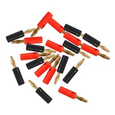 20PCS 4mm Gold Plated Banana Plugs Audio Jack Speaker Wire Cable Screw Connector