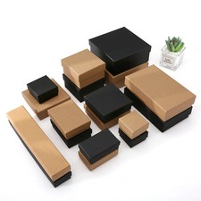 12pcs Cardboard Jewelry Set Box for Ring Necklace RectangleTravel Jewelry Case