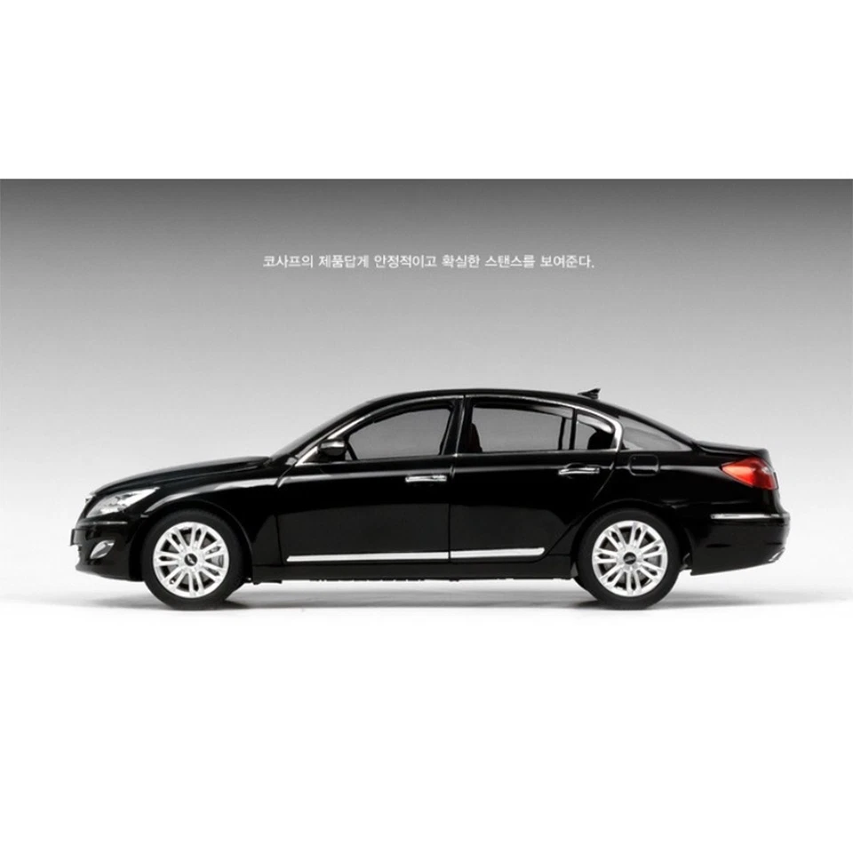 Hyundai Genesis BH380 Facelift 1:18 Diecast Model Car Sedan – Black - Image 2 of 4
