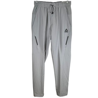 Reebok Mens Light Gray Performance Training Jogger Pants Size Small New