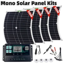 400 Watts Solar Panel Kit 100A 12V Battery Charger w/ Controller Caravan Boat US