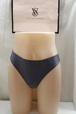 Women's Victoria's Secret M Gray Nylon 3 string Bows Thong