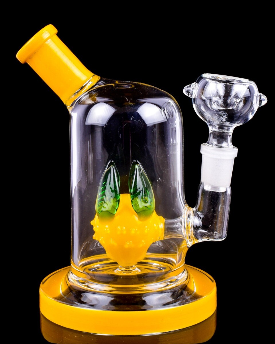 THICK Mini Bong CUTE Glass Water Pipe HOOKAH Pineapple Bongs THICK Bubbler *USA*