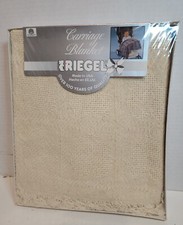 Carriage Blanket Riegel Cotton Made in USA Woven Green
