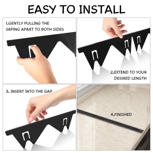 Stainless Steel Stove Gap Covers (2PCS), Stove Gap Filler, Stove Guard for Ki... - Picture 7 of 8