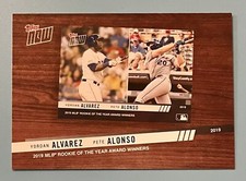 2020 Topps Best of Topps Now #BTN-6 Yordan Alvarez Pete Alonso Astros Mets