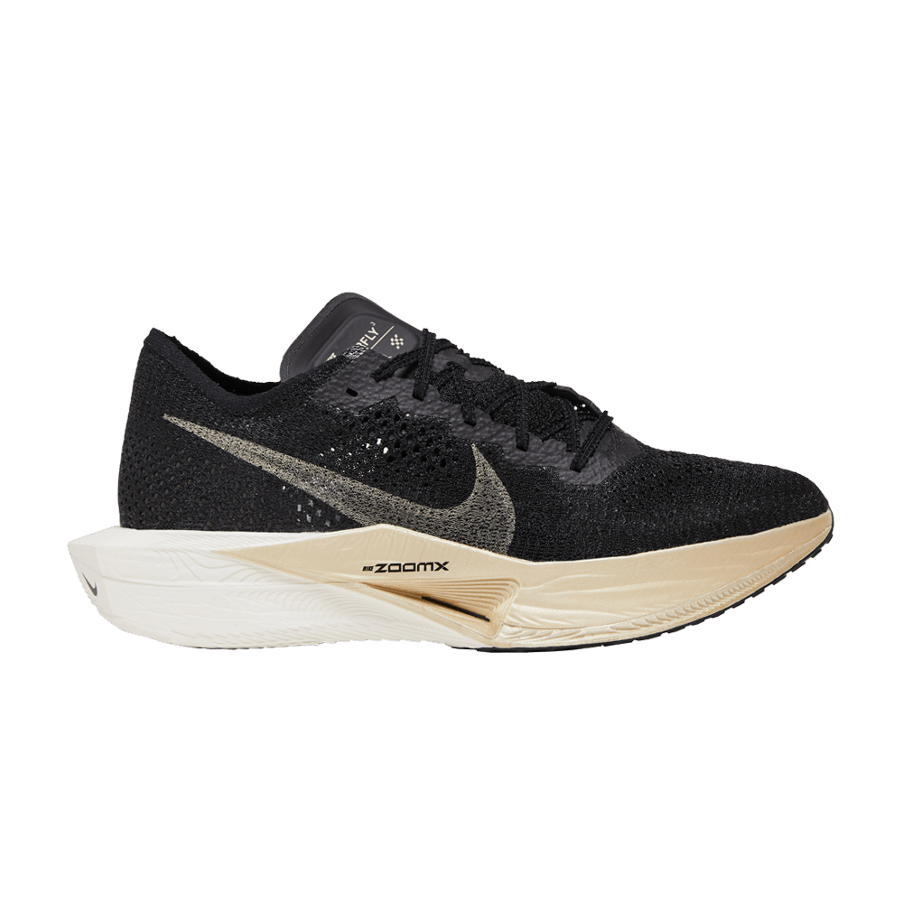 Nike ZoomX VaporFly Next% 3 Black Metallic Gold Grain Running Shoes DV4129-001
