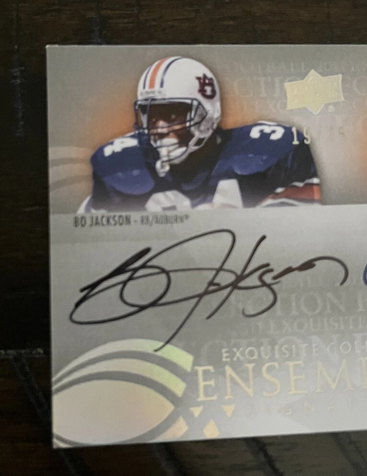 Exquisite Bo Jackson & Cam Newton Auburn RC 2011 doble automático/25 conjunto 2 velocidades Foto 2 de 4