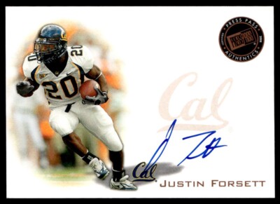 2008 Press Pass #PPS-JF2 Justin Forsett Autographs Bronze California