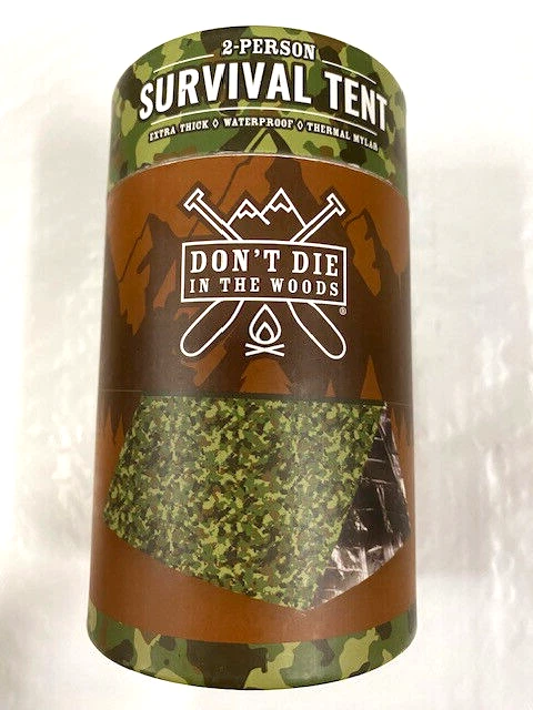 DON'T DIE IN THE WOODS World's Toughest Ultralight Survival Tent • 2 Person Mylar Emergency Shelter ...