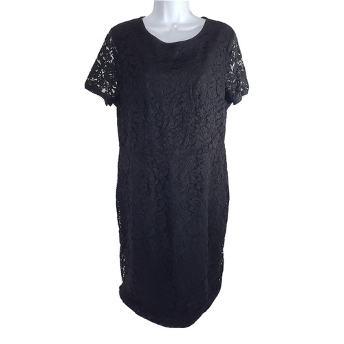 Liz Claiborne Womens Black Lace Dress 