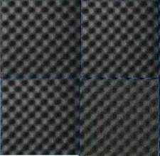 4 PK Black Egg Crate Acoustic Foam Tile Panel Wall Tile Soundproofing 12x12x1.5"
