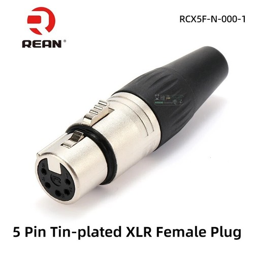 1 pieza NEUTRIK REAN 5 pines XLR enchufe micrófono audio conector macho hembra - Imagen 7 de 13