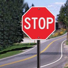 Stop Sign, Street Slow Warning Reflective Signs, 12 X 12 Inches Octagon, 040 ...