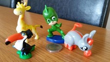 4 Cute Plastic Figures including Cat Boy Excellent Rare Collectable Nice Lot