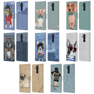 OFFICIAL BARRUF DOGS LEATHER BOOK WALLET CASE COVER FOR NOKIA PHONES