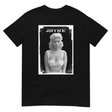 Jayne Mansfield, Golden Hollywood, Sexy Printed T-Shirt Size