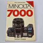 Minolta 7000 przewodnik po aparatach, książki o fontannie hove autorstwa Herberta Kaspar, 1988, angielski