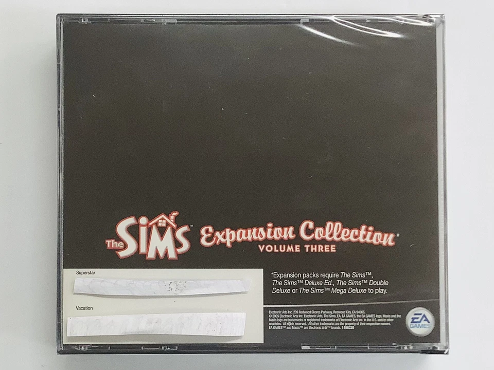 "BRAND NEW" Sims Expansion Collection: Volume Three (PC) w/Serial Numbers SEALED - Image 2 of 3