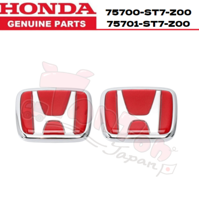 Honda Emblem 2PCS Set 75700-ST7-Z00/75701-ST7-Z00 | eBay
