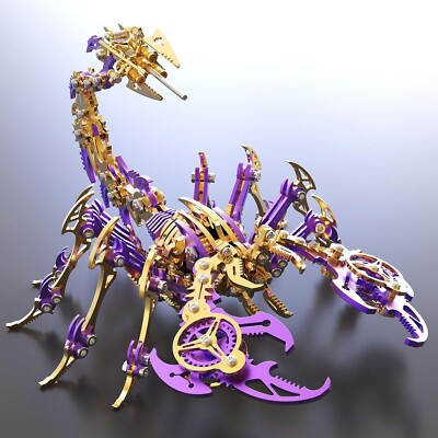 Scorpion 3D Metal Puzzles Kits for Adults Teens   454 Pcs   Mechanic