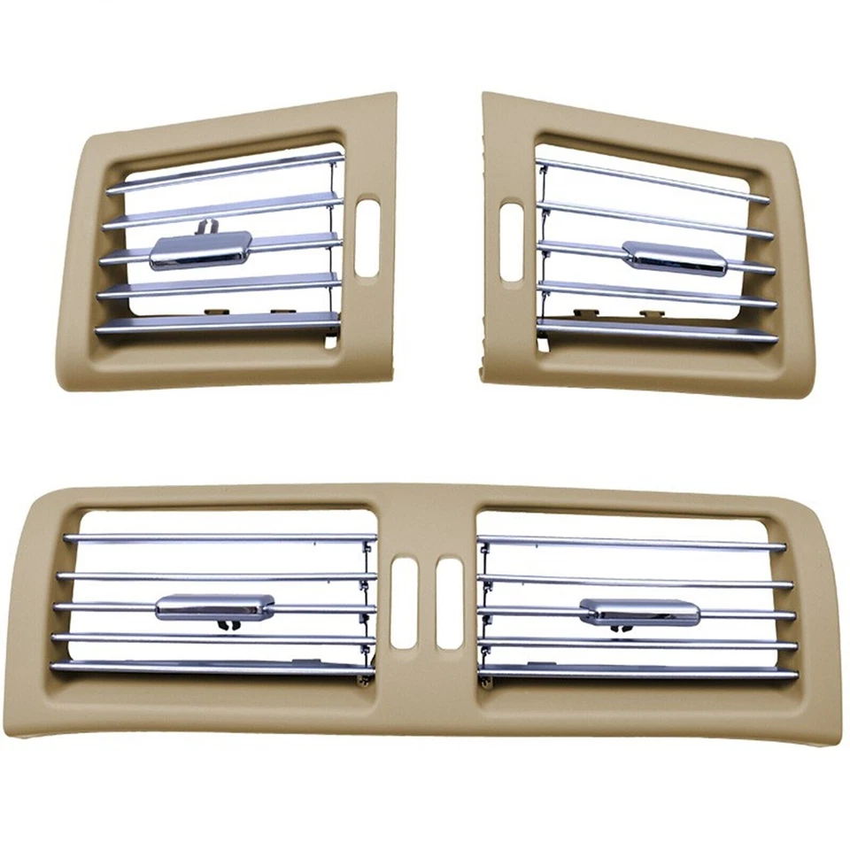 Tampa de ventilação de saída de ar AC central interna 3 peças para Mercedes Benz R R300 R350 06-13 - Imagem 3 de 4