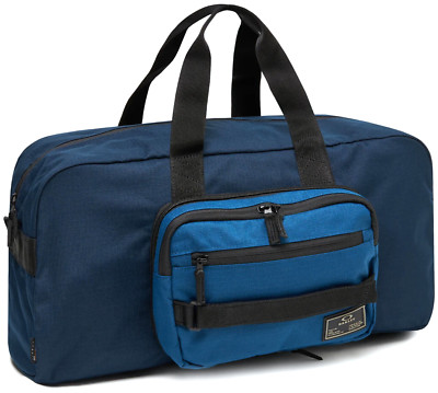 NEW Oakley Two In One Travel Duffel Carry-On Bag 20'' Fathom Blue Codura $110