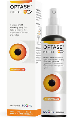 Optase Protect Eyelid Cleansing Spray - Hypochlorous Acid Spray for Daily Protec