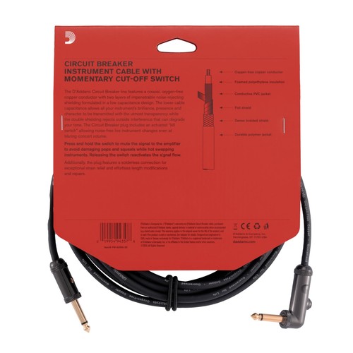 D'Addario Accessories Cable Black 20 feet (PW-AGRA-20) - Picture 4 of 4