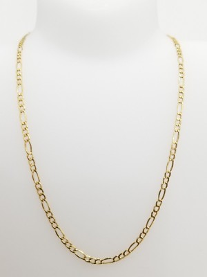 アクセサリー 10K Figaro Necklace 56cm 2mm Clearance Real 10k Yellow Real Gold Figaro Chain Necklace 2mm 20