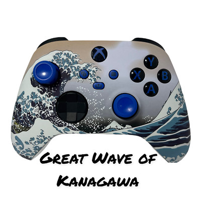 Microsoft Xbox One Series X/S 7 Watts Mod-Soft Touch Great Wave of Kanagawa