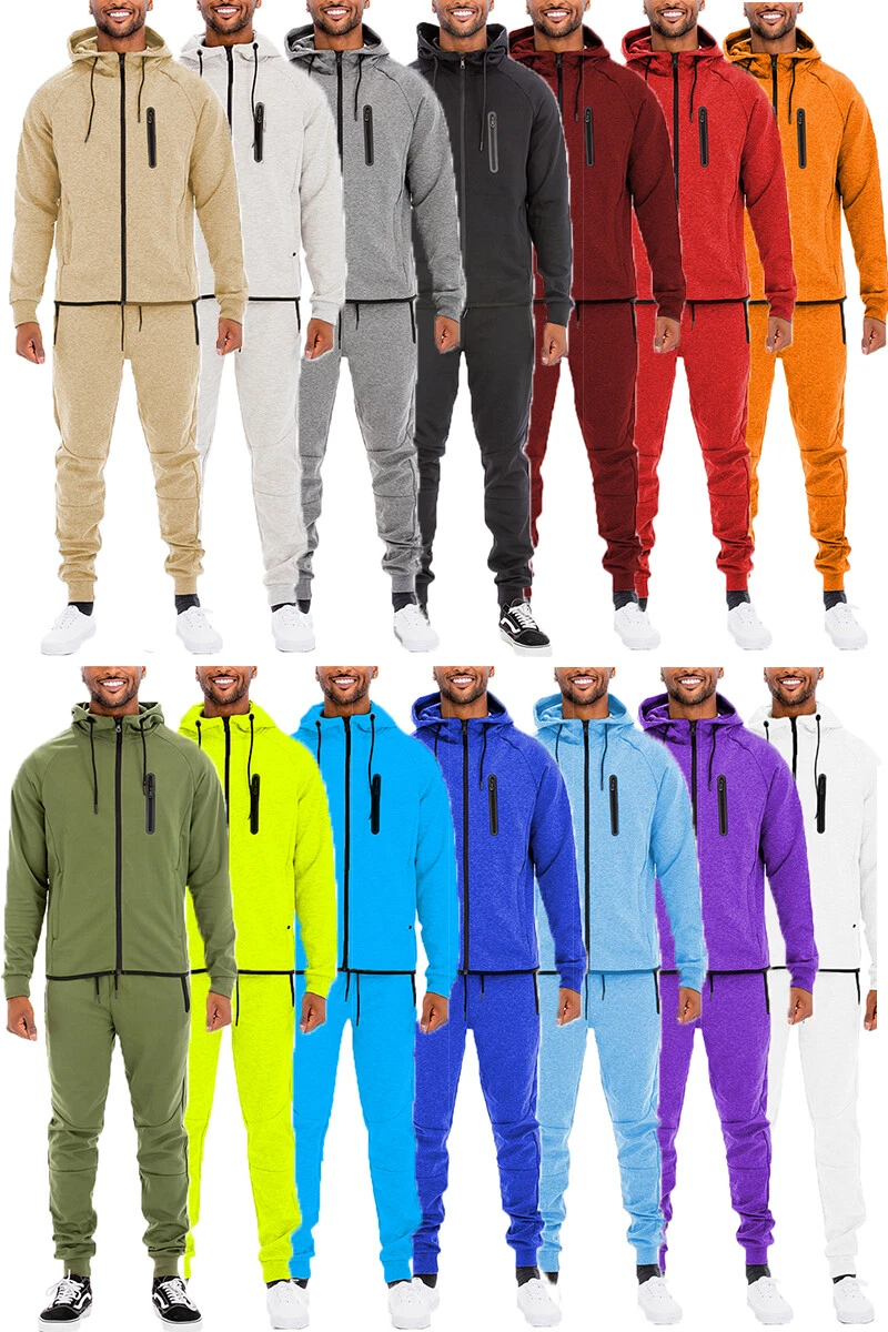 Men’s Tracksuit Set – Tech Fleece Track Suit Hooded Jacket and Pant Set  S-3XL