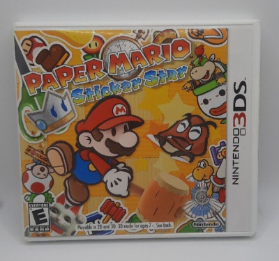 Paper Mario: Sticker Star (Nintendo 3DS ) Tested with Case