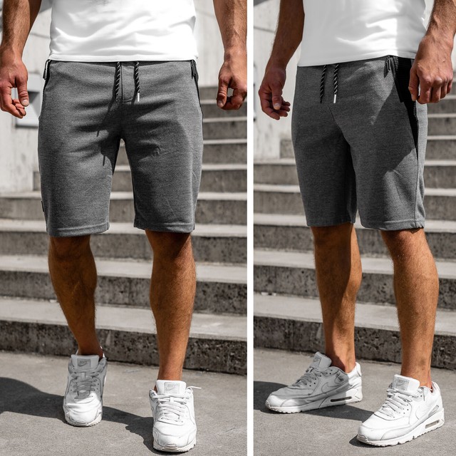 Sporthose Shorts Bermudas Kurzhose Sport Jogging Fitness Kurze Herren BOLF Motiv