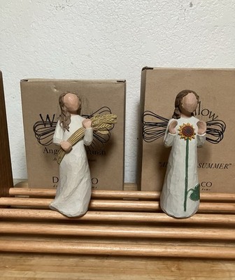 Set of 2 Seasons Willow Tree Angel of Summer and Fall Susan Lordi 2001 Lot