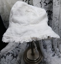 Soft Baby Cotton Bonnet Infant Toddlers Girls White Ruffle Hat Summer